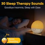 Gentle Sunrise Alarm Clock with Sound Machine
