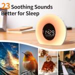 Sunrise Alarm Clock with Nature Sounds and Colors