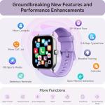 Gydom 1.8" Smart Watch for Women, Purple
