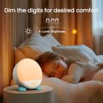 Sunrise Alarm Clock with Dual Alarms and Night Light