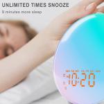Sunrise Alarm Clock with Bluetooth Speaker & Soothing Sounds