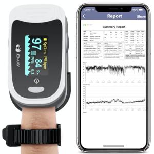 EMAY Sleep Oxygen Monitor with Recording Features