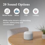 REACHER Portable White Noise Sound Machine with Bluetooth