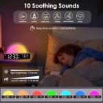 Dawn Simulator Sunrise Alarm Clock with USB Charger