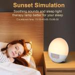 RICIAL Sunrise Alarm Clock with Wake Up Light