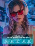TIJN Blue Light Blocking Sleep Glasses with Red Lenses