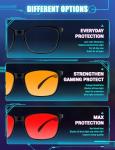 TIJN Blue Light Blocking Sleep Glasses with Red Lenses