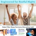 Amber Blue Light Blocking Glasses for Better Sleep