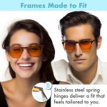 Amber Blue Light Blocking Glasses for Better Sleep