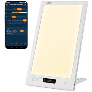 JUXLamp Sunrise Alarm Clock with Bright Light Therapy