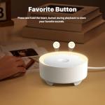 Kipcush Portable Sound Machine with Night Light
