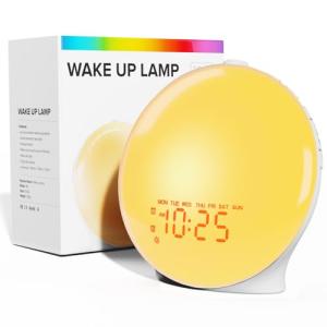 Sunrise Alarm Clock with Bluetooth Speaker and Sounds