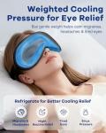 Cooling Gel Sleep Mask: Weighted Blackout Eye Mask