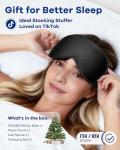 Cooling Gel Sleep Mask: Weighted Blackout Eye Mask