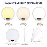 Sunrise Alarm Clock with Light Therapy and Sounds