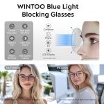 WINTOO 99% Blue Light Blocking Glasses - 5 Pair