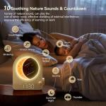 Sunrise Alarm Clock with Dimmable Moon Lamp
