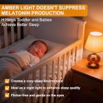 Warm Amber LED Edison Bulbs for Better Sleep