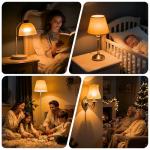 Warm Amber LED Edison Bulbs for Better Sleep