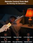 Amber Sleep Light Bulbs with Remote Control (4 Pack)
