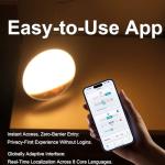 Smart Wake Up Light with Alarm and Nature Sounds