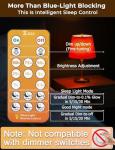 Amber Sleep Light Bulbs with Remote Control (4 Pack)