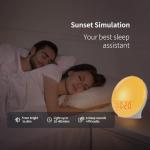 Sunrise Alarm Clock with Bluetooth Speaker and Sounds