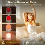 Vivilumens Sunrise Alarm Clock with Sound Machine