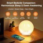 Smart Wake Up Light with Alarm and Nature Sounds