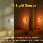 YUNLEX Dimmable Amber Night Light Set