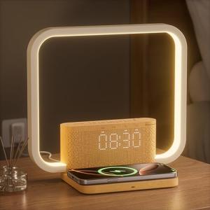 Sunrise Alarm Clock with Wireless Charging & Sound