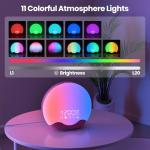 Wake Up Light Alarm Clock with Therapy Light