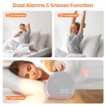 Wake Up Light Alarm Clock with Therapy Light