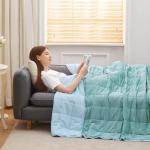 Kids Cooling Weighted Blanket - 10 Pounds, 48"x72