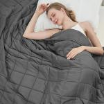 Cooling Weighted Blanket for Adults - 20lbs Grey