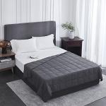 L'AGRATY 15lbs Weighted Blanket - Dark Grey 48"x72