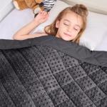 Cooling Weighted Blanket for Kids - 5 lb Plush