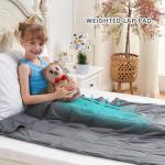 YesCool 5lb Cooling Weighted Lap Blanket, Grey