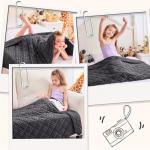 Cooling Weighted Blanket for Kids - 5 lb Plush