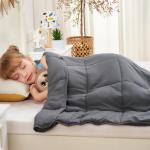 YesCool 5lb Cooling Weighted Lap Blanket, Grey