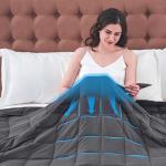 YesCool 20 lbs Cooling Weighted Blanket for Sleep