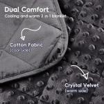 Cooling Weighted Blanket for Kids - 5 lb Plush