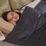 ZonLi 15lbs Cooling Weighted Blanket, Grey