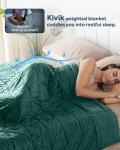 Kivik Cooling Weighted Blanket - 15 lbs Minky Dot