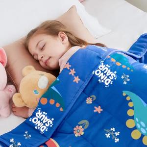 HOSUKKO 5 lbs Dinosaur Weighted Blanket