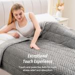 Wemore Weighted Blanket for Adults - 15 lbs Grey