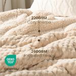 Drewin 15lbs Queen Size Sherpa Weighted Blanket