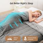 Wemore Weighted Blanket for Adults - 15 lbs Grey