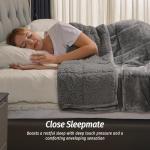 Wemore 15 lbs Dual-Sided Fleece Weighted Blanket