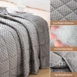Wemore Weighted Blanket for Adults - 15 lbs Grey